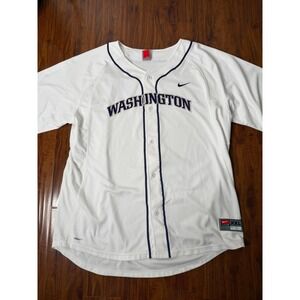 UW Huskies Baseball Jersey University Of Washington Nike Vintage White SZ 2XL